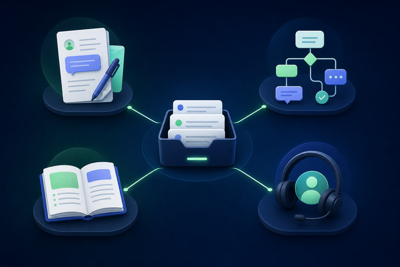 Mantieni distinti modelli, automazione, articoli della knowledge base e giudizio dell'operatore