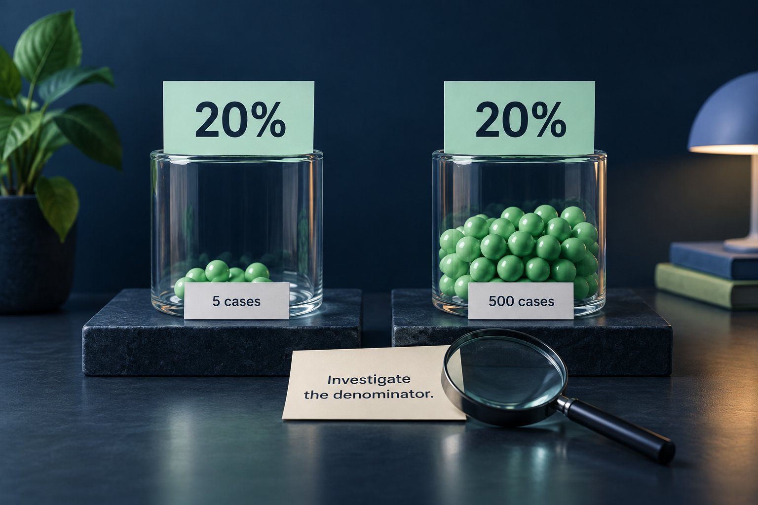 Why a percentage change can tell the wrong story